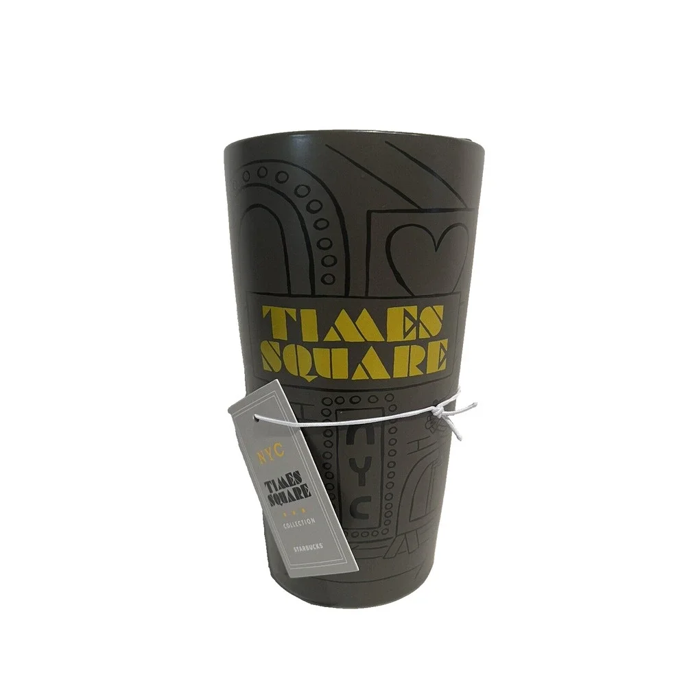 Starbucks New York City Times Square Tumbler Cup 12oz Ceramic Broadway Souvenir